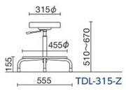 TDL-315　サイズ