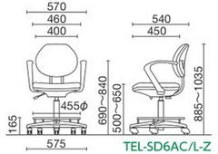 TEL-SD6AC　サイズ