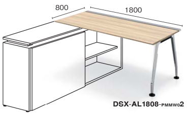 コクヨのデスク SAIBI テーブル+収 オープンオフィスでも、個室のよさ 