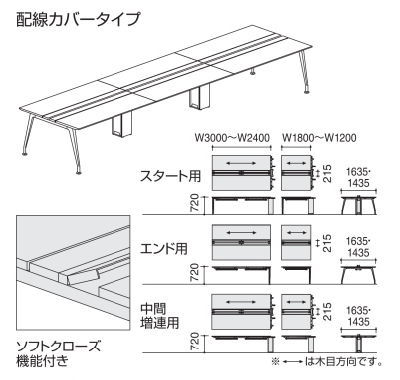 サイビ テーブル 両面独立タイプ DSX-WD1414-PMMU12 66822080 送料無料