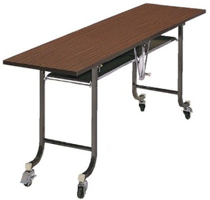 フライトテーブル 真ん中で折りたたむタイプのテーブル