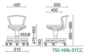 TSS-16R-STCC　サイズ