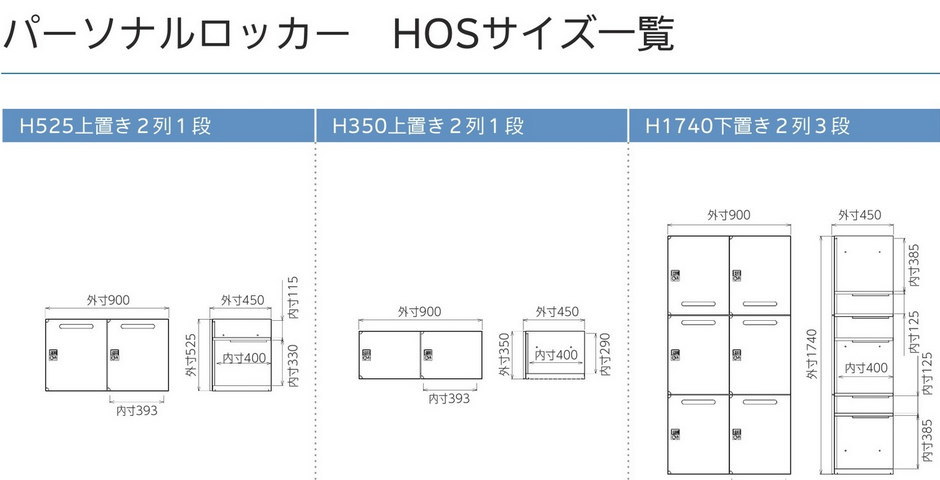 豊国工業のシステム書庫 HOSパーソナルロッカー ホワイト