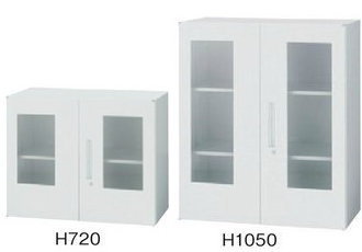 イナバの壁面収納ユニット書庫 TFシリーズ 引き違い戸、引き戸、ガラス戸