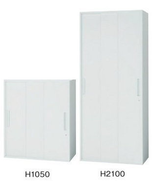 イナバの壁面収納ユニット書庫 TFシリーズ 引き違い戸、引き戸、ガラス戸